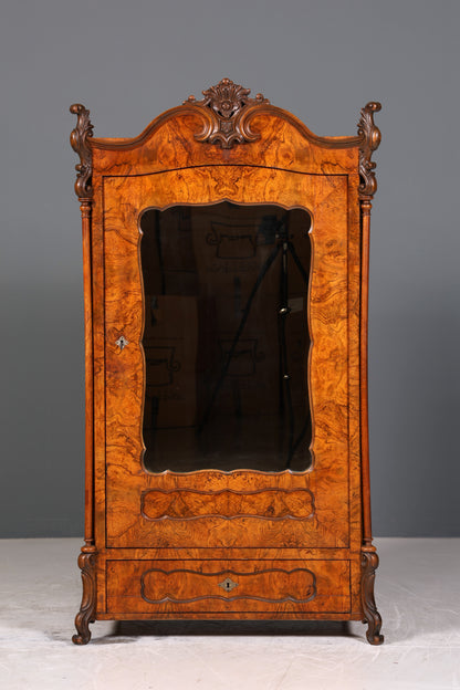Traumhafter Louis Philippe Schrank Biedermeier Kleiderschrank echt Holz Wäscheschrank um 1880