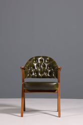 Luxuriöser "Manchester Green" Stuhl Bürostuhl Esszimmerstuhl Lounge Stuhl im Chesterfield Design