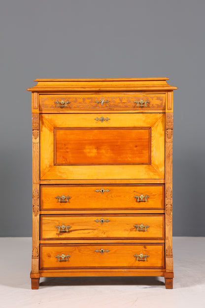 Wunderschöner Gründerzeit Sekretär Vertiko Highboard Louis Philippe Kommode Sekretär Schrank um 1880
