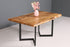 Stilvoller Nussbaum Tisch 160cm-90cm Esszimmer Tisch Baumkanten Platte massiv Holz Küchentisch