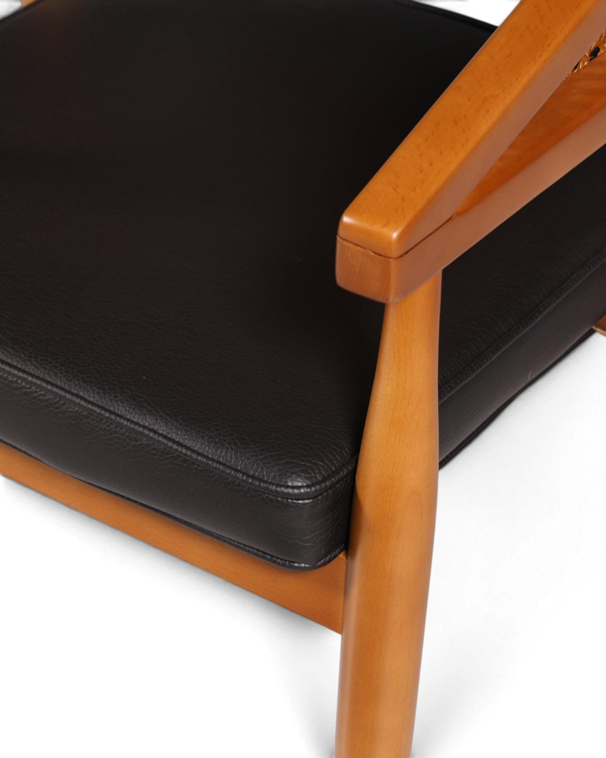 Edler Korbgeflecht Stuhl "Malibu Black" Esszimmer Stuhl in schwarz Armlehnstuhl Sekretär Stuhl Küchenstuhl