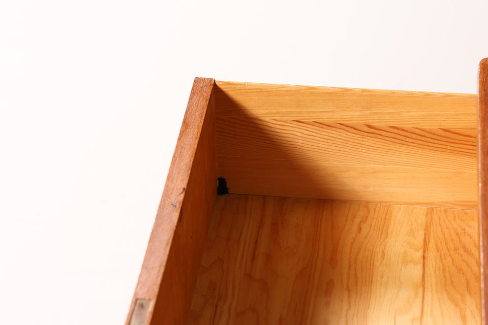 Schlichte Mid Century Kommode Retro Sideboard echt Holz Wäschekommode 60er Jahre