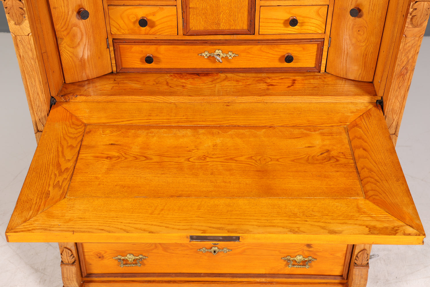 Wunderschöner Gründerzeit Sekretär Vertiko Highboard Louis Philippe Kommode Sekretär Schrank um 1880