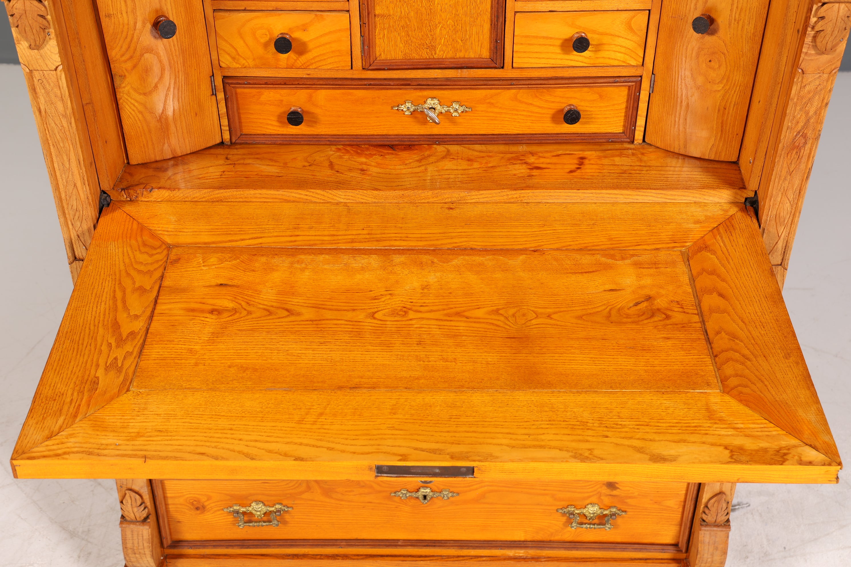 Wunderschöner Gründerzeit Sekretär Vertiko Highboard Louis Philippe Kommode Sekretär Schrank um 1880