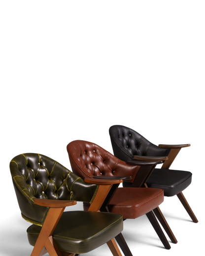 Luxuriöser "Manchester Black" Stuhl Chesterfield Stil  Bürostuhl Esszimmerstuhl Lounge Stuhl