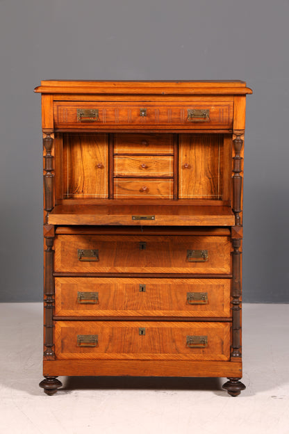 Traumhafter Gründerzeit Sekretär Jugendstil Kommode Antik Schubladenkommode Vertiko Highboard