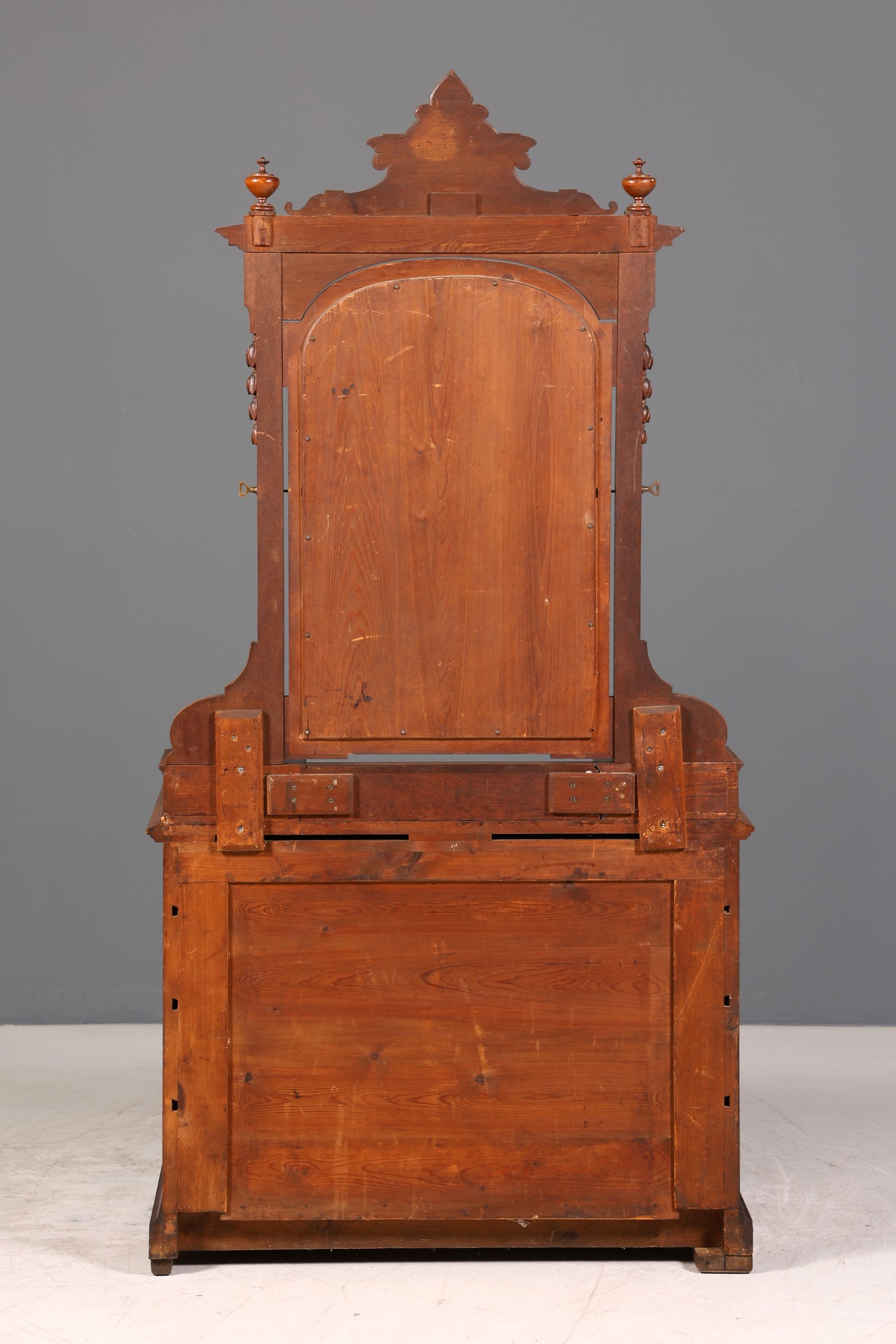 Edle Louis Philippe Kommode mit Spiegelaufsatz Biedermeier Frisierkommode Holz Schrank Antik Flurschrank um 1880