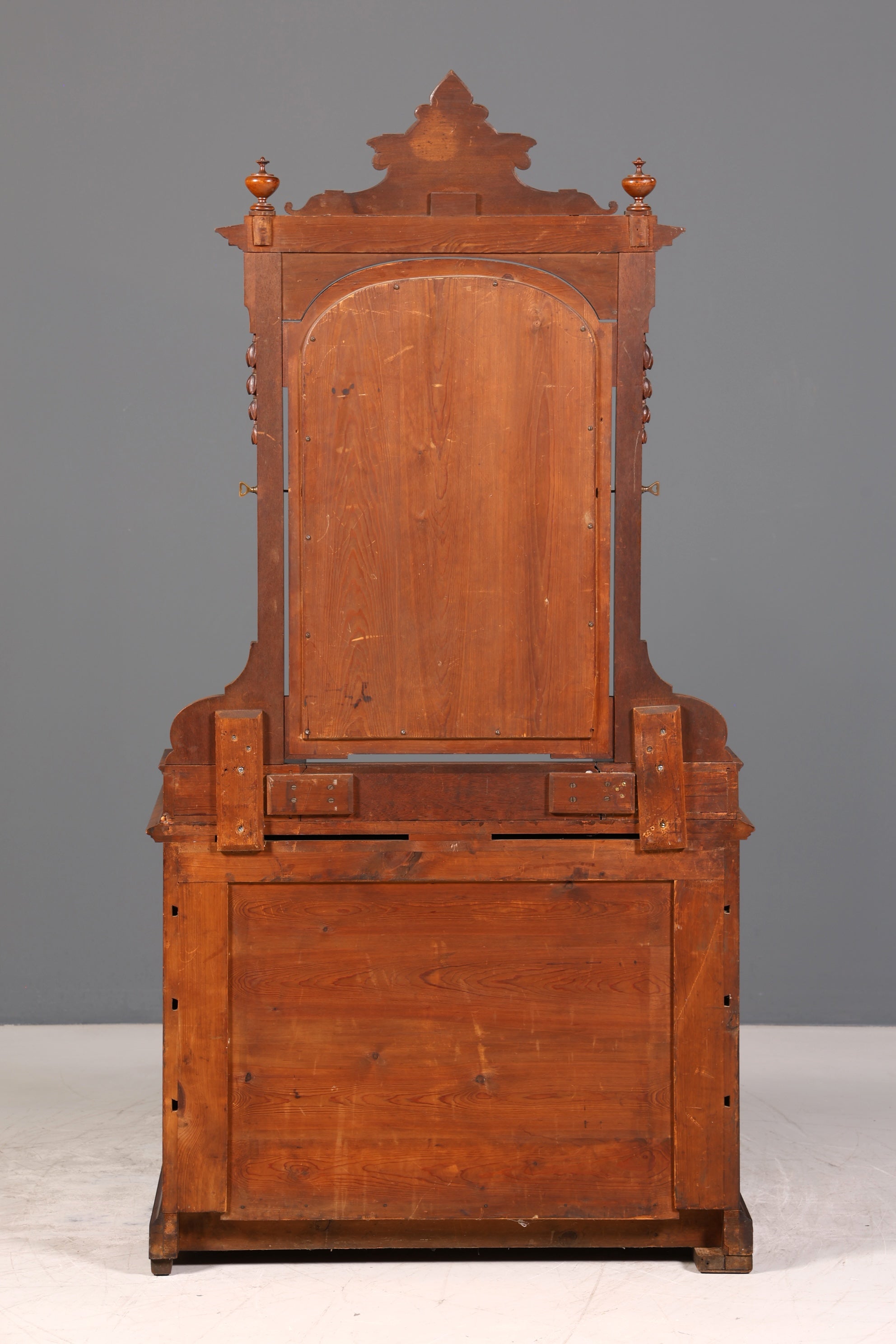 Edle Louis Philippe Kommode mit Spiegelaufsatz Biedermeier Frisierkommode Holz Schrank Antik Flurschrank um 1880