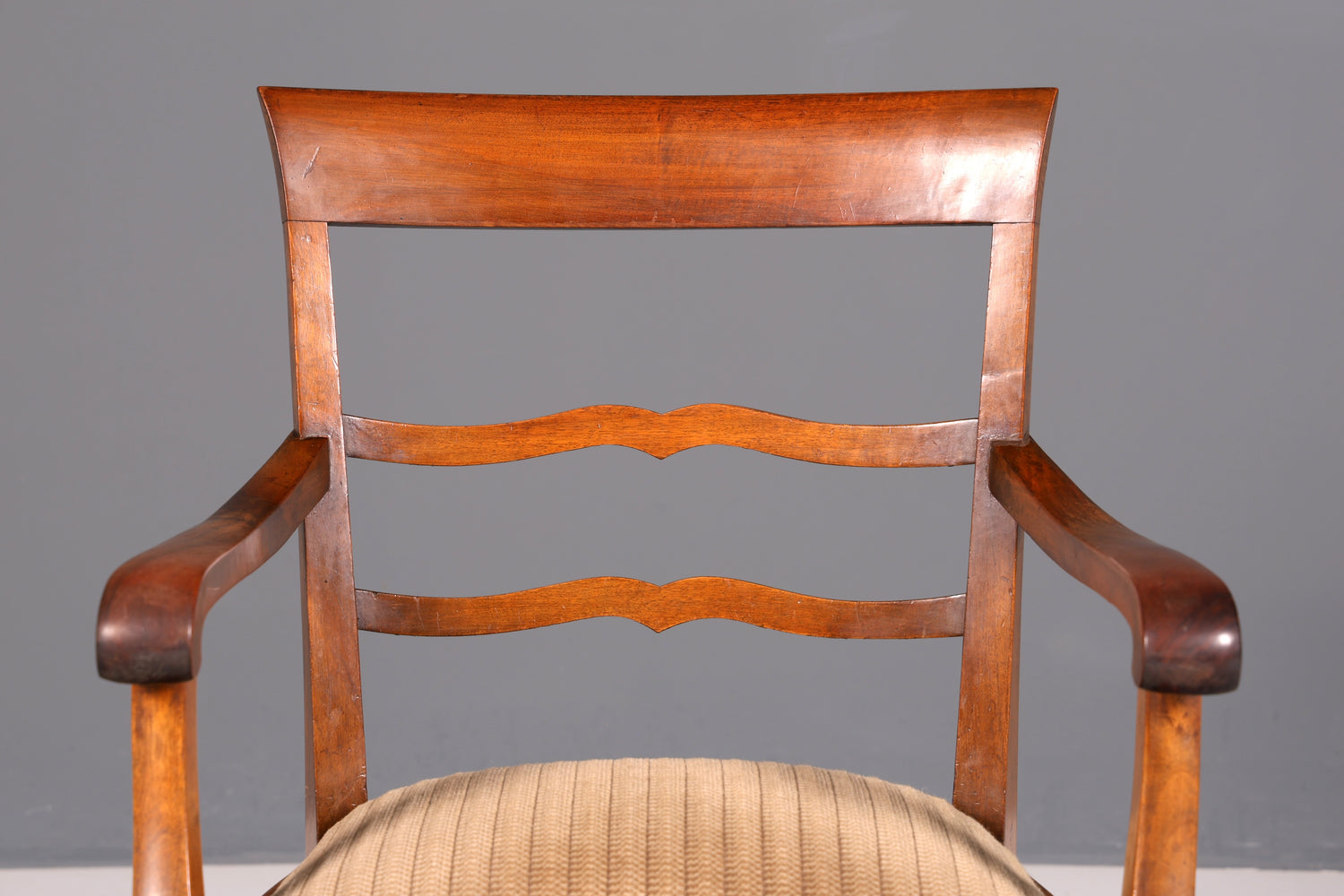 Wunderschöner Art Deco Armlehnstuhl um 1930 Nussbaum Sekretär Stuhl Antik Küchenstuhl Esszimmer Stuhl