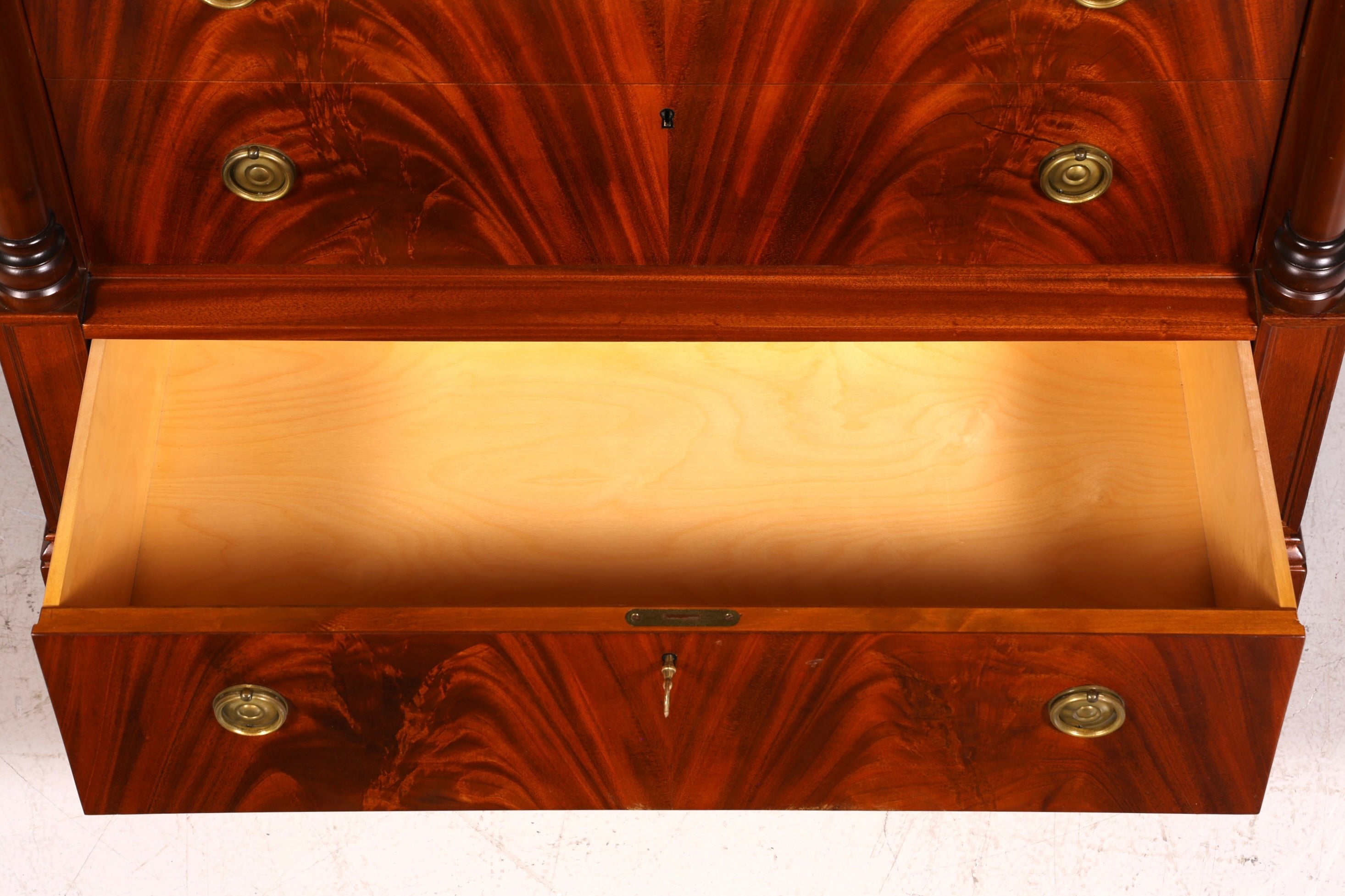 Stilvoller Original Biedermeier Sekretär um 1860 Englisch Kommode Antik Bürokommode