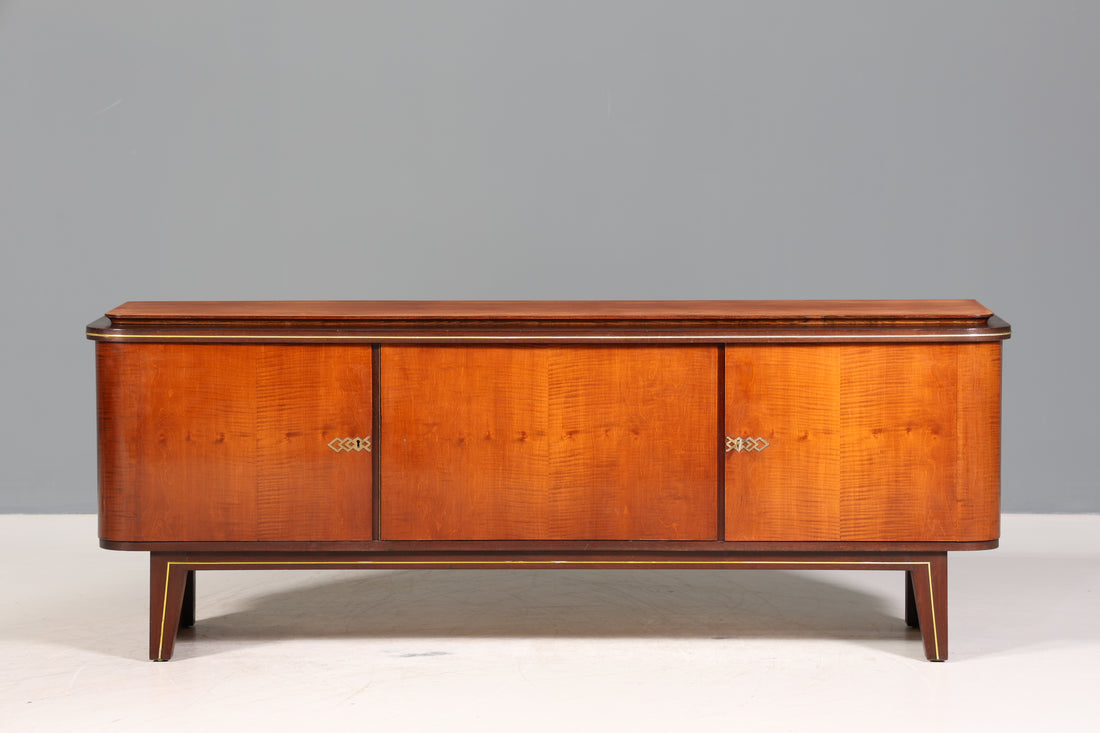 Schlichtes Mid Century Sideboard Vintage TV Kommode 60s Retro Schrank