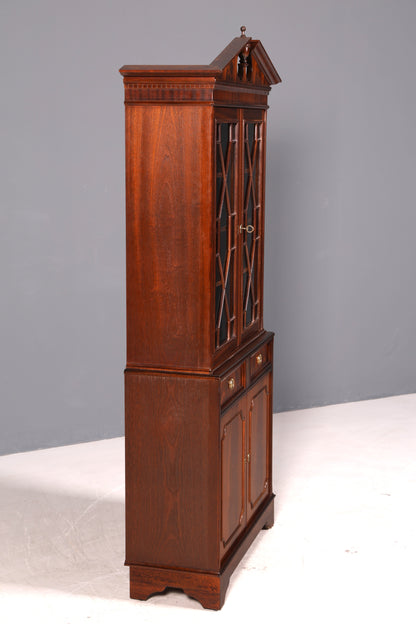 Stilvolle Englische Vitrine Bibliothek Bücherschrank UK Buffet Glasvitrine Schrank