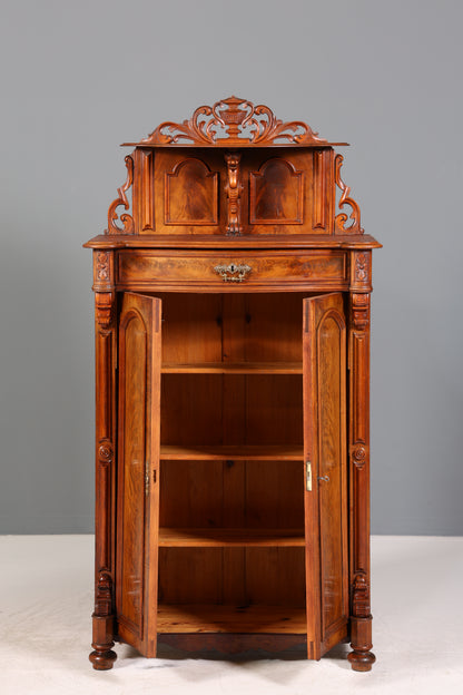 Traumhafter Louis Philippe Schrank um 1880 Gründerzeit Vertiko Aufsatz Schrank