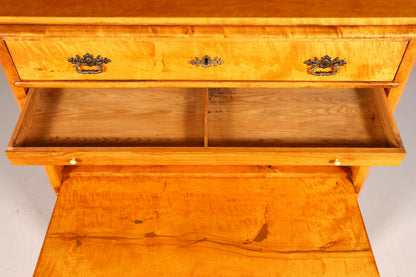 G106 Finish cm Wunderschöner Gründerzeit Sekretär Kommode Jugendstil Schubladenkommode Antik Vertiko