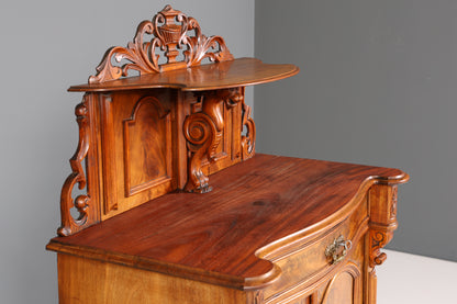 Traumhafter Louis Philippe Schrank um 1880 Gründerzeit Vertiko Aufsatz Schrank