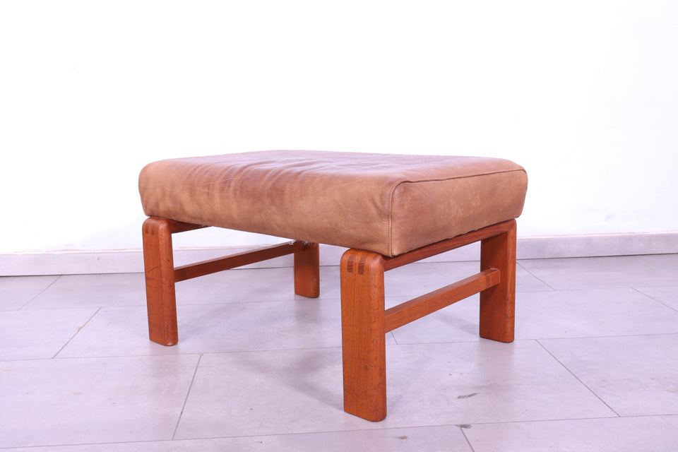 Wunderschöner Danish Design Teak Holz Hocker Mid Century