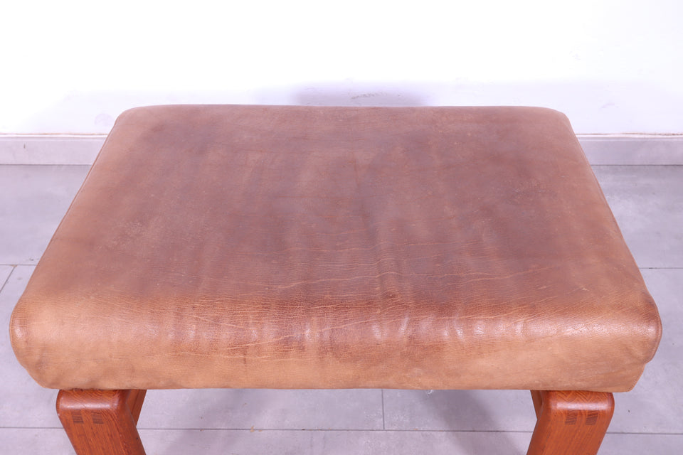 Wunderschöner Danish Design Teak Holz Hocker Mid Century