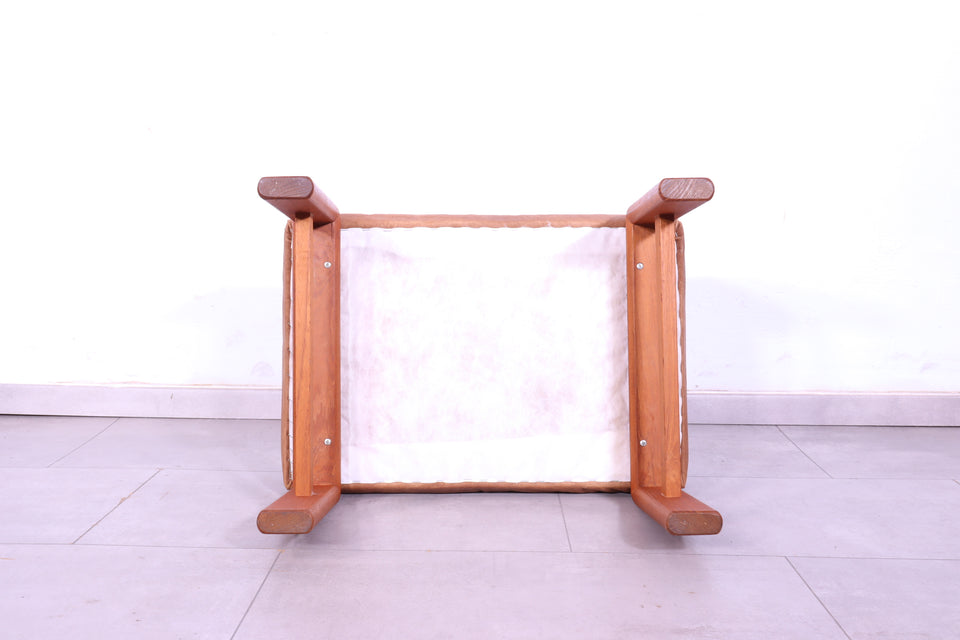 Wunderschöner Danish Design Teak Holz Hocker Mid Century