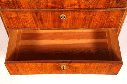 G107 Finish cm Wunderschöner Gründerzeit Sekretär Vertiko Highboard Louis Philippe Kommode um 1880