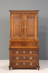 Beeindruckender Biedermeier Sekretär Louis Seize Aufsatzsekretär um 1810 Schreibkommode Büroschrank Kommode