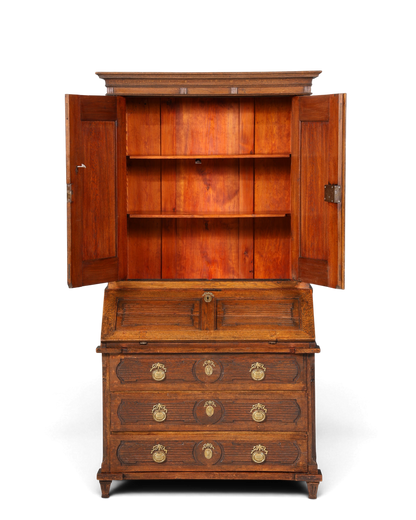 Beeindruckender Biedermeier Sekretär Louis Seize Aufsatzsekretär um 1810 Schreibkommode Büroschrank Kommode