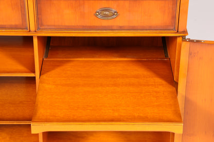 Traumhafter Original Heldense Schrank Englische Eibe Sideboard echt Holz Antik 60s