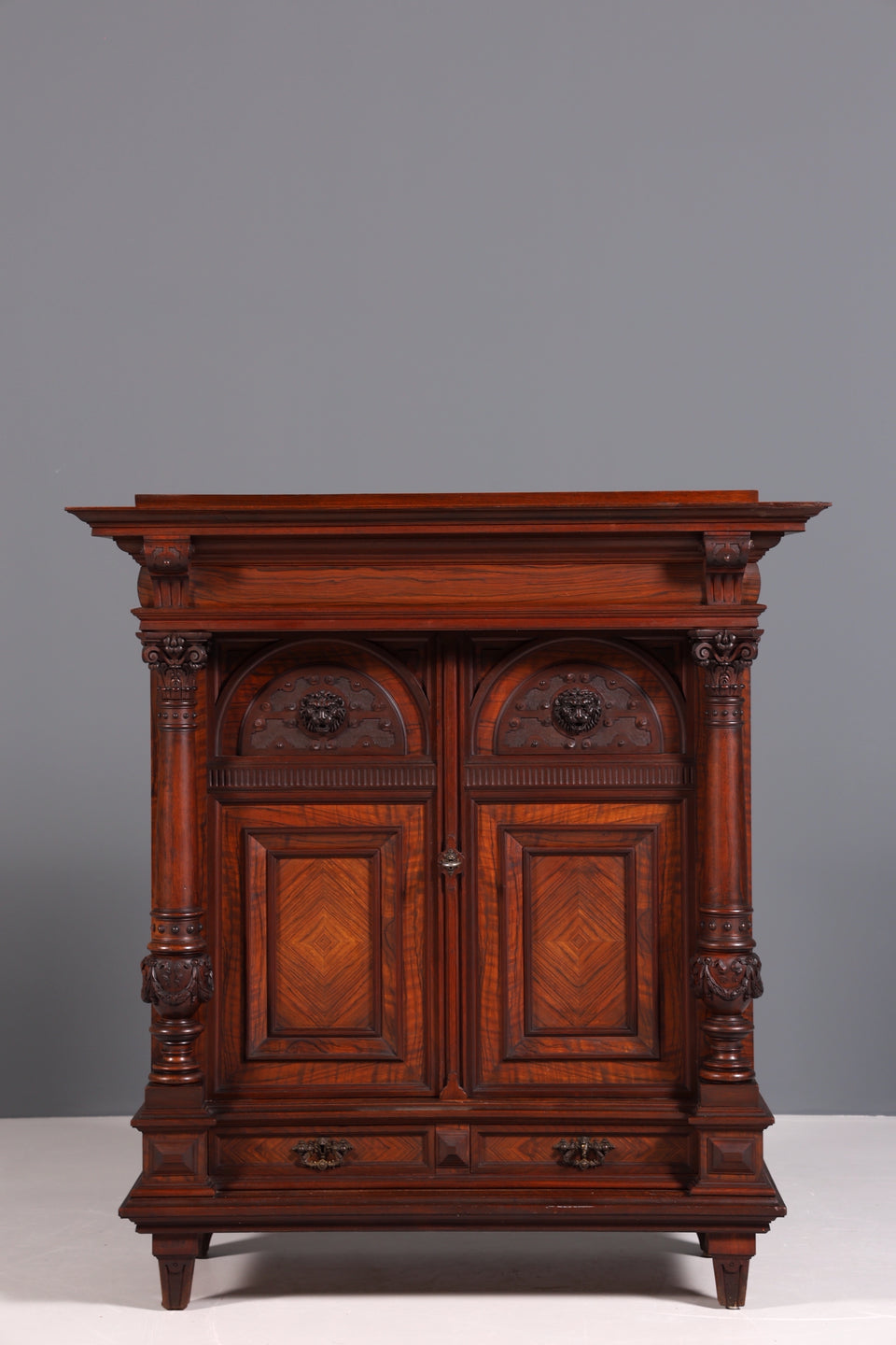 Edler Gründerzeit Schrank Louis Philippe Nussbaum Kommode um 1880
