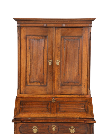 Beeindruckender Biedermeier Sekretär Louis Seize Aufsatzsekretär um 1810 Schreibkommode Büroschrank Kommode