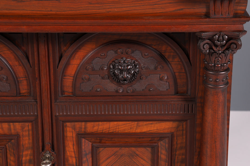 Edler Gründerzeit Schrank Louis Philippe Nussbaum Kommode um 1880
