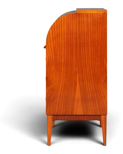 Wunderschöner Mid Century Rollladen Sekretär echt Holz Büro Schrank Vintage Schreibkommode