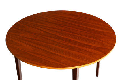 Hauptstadt Möblerei yuvarlak ahşap Mid Century vintage yemek masası, 60&
