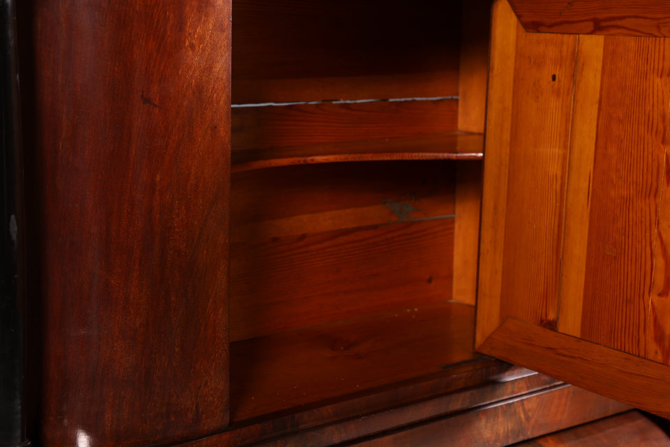 Traumhafter Biedermeier Sekretär um 1840 Rollladen Kommode Säulen Schrank
