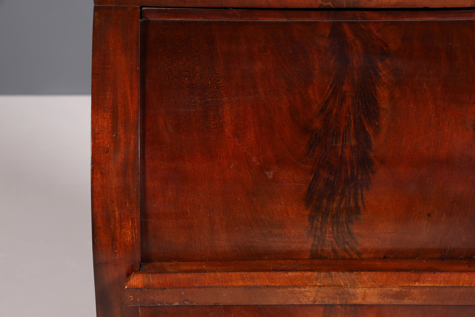 Traumhafter Biedermeier Sekretär um 1840 Rollladen Kommode Säulen Schrank