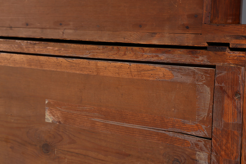 Traumhafter Biedermeier Sekretär um 1840 Rollladen Kommode Säulen Schrank