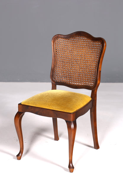 6x Wunderschöne Chippendale Stühle Barock Stil Stuhlset Polsterstuhl Set Küchenstühle Esszimmer Stühle