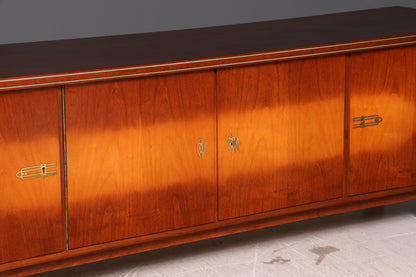 Wunderschönes Mid Century Sideboard Vintage Longboard TV Kommode Schrank Vintage Lowboard 60s Holz