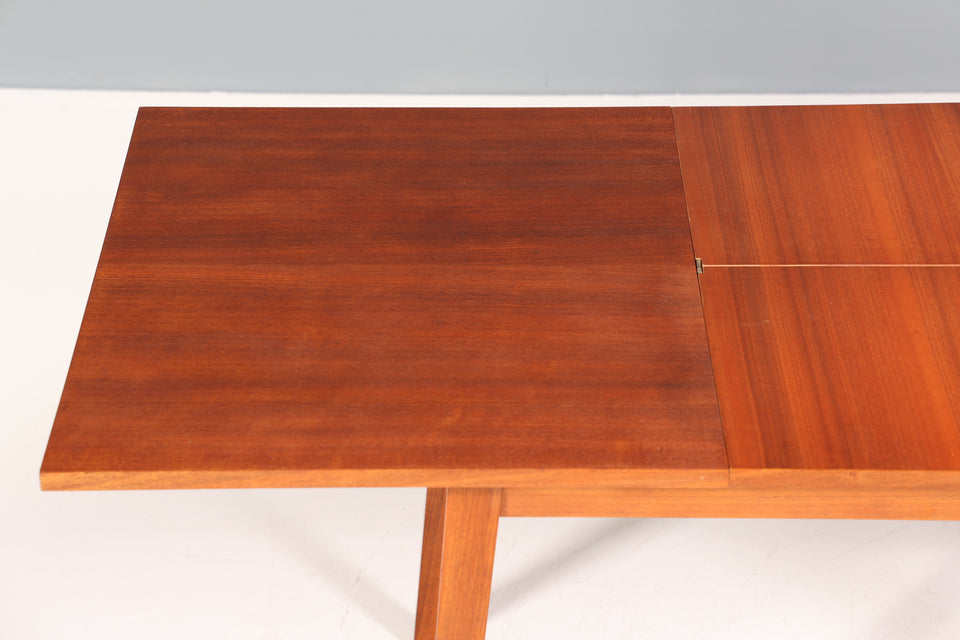 Stilvoller Mid Century Tisch ausziehbar und höhenverstellbar Holz Esstisch Vintage Küchentisch