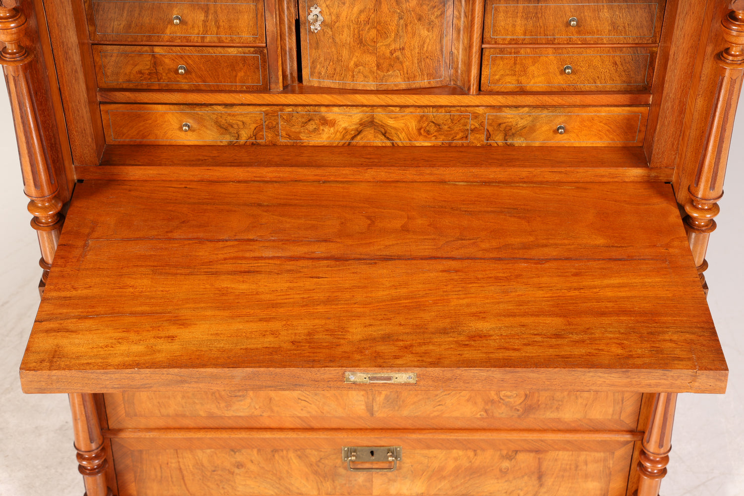 Edler Gründerzeit Sekretär Vertiko Highboard Jugendstil Kommode Schrank um 1880