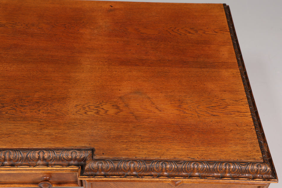 Traumhafter Jugendstil Schreibtisch Holz Desk Antik