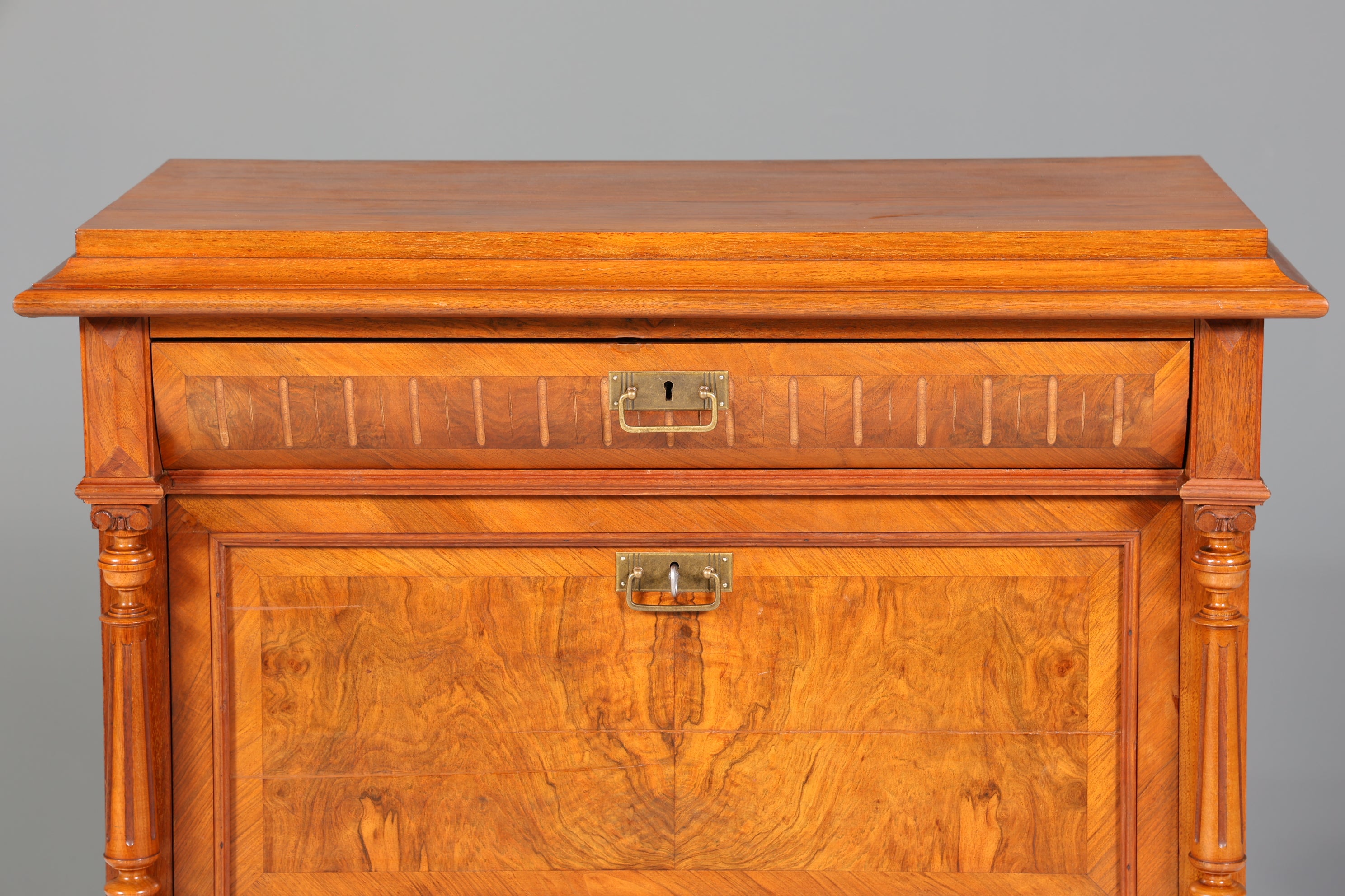 Edler Gründerzeit Sekretär Vertiko Highboard Jugendstil Kommode Schrank um 1880
