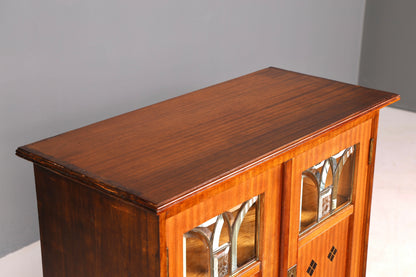 G776 Finish Traumhafte Jugendstil Vitrine Antike Holz Bücherschrank Eiche Antik Schrank Geschirrschrank (Kopie)