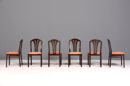 6x Schlichte Mid Century Stühle Retro Stuhlset Küchenstühle Esszimmer Stühle