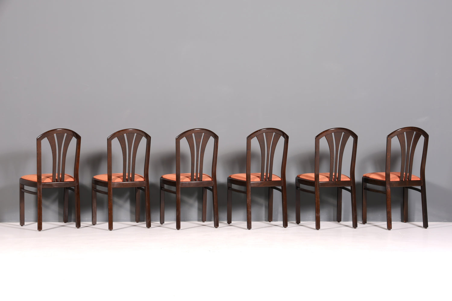 6x Schlichte Mid Century Stühle Retro Stuhlset Küchenstühle Esszimmer Stühle