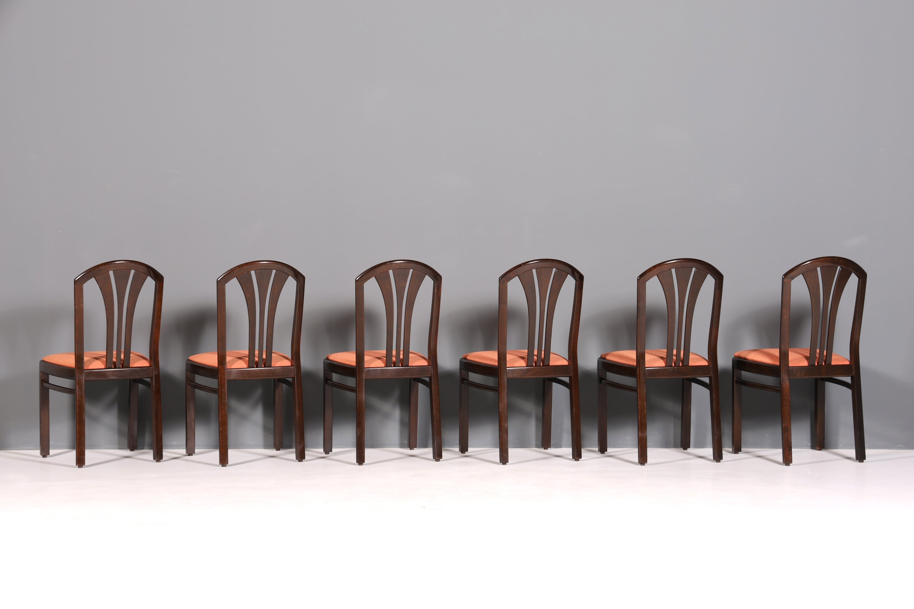 6x Schlichte Mid Century Stühle Retro Stuhlset Küchenstühle Esszimmer Stühle