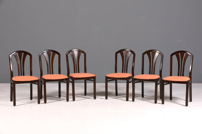 6x Schlichte Mid Century Stühle Retro Stuhlset Küchenstühle Esszimmer Stühle