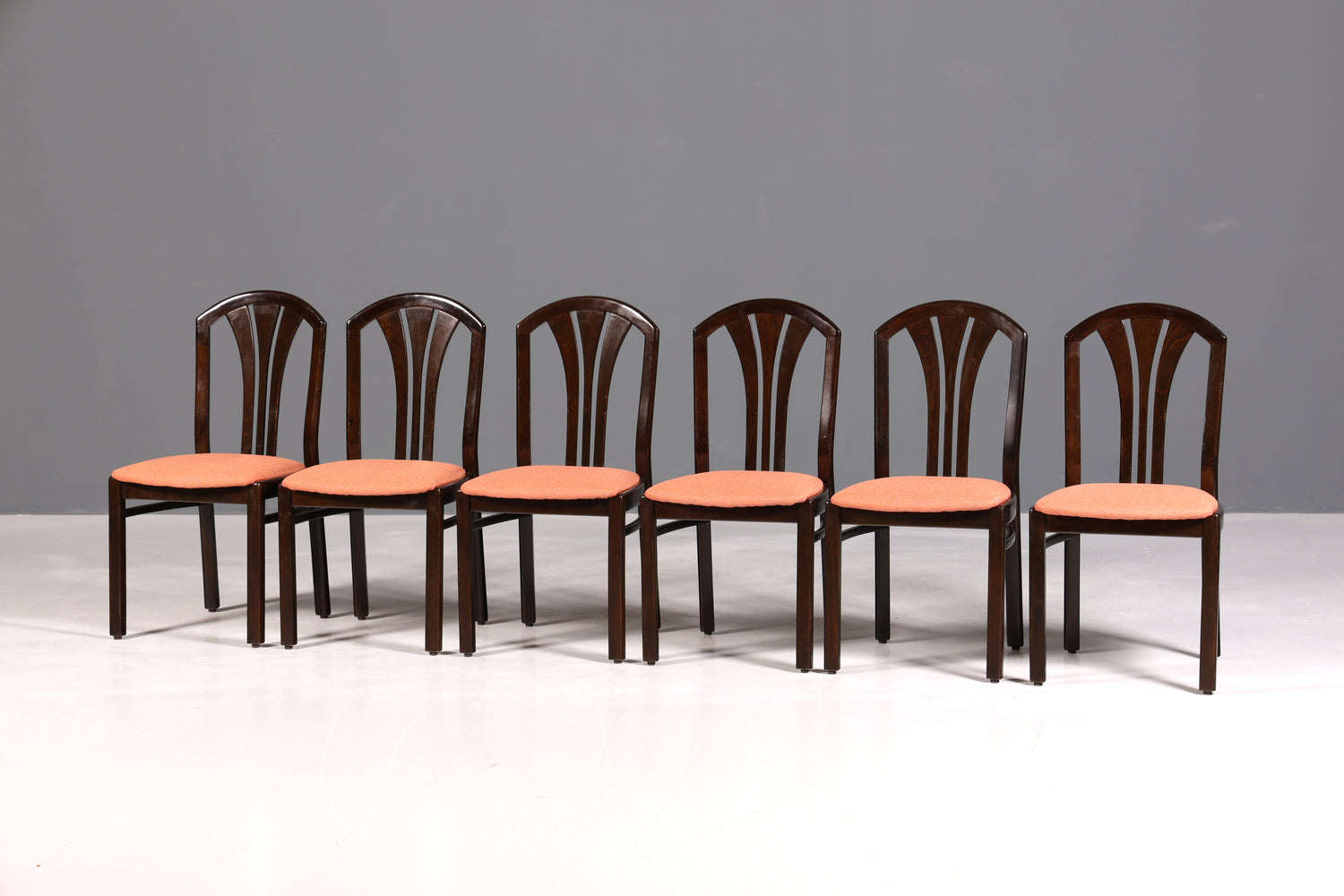 6x Schlichte Mid Century Stühle Retro Stuhlset Küchenstühle Esszimmer Stühle