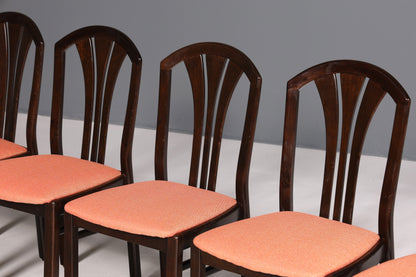 6x Schlichte Mid Century Stühle Retro Stuhlset Küchenstühle Esszimmer Stühle