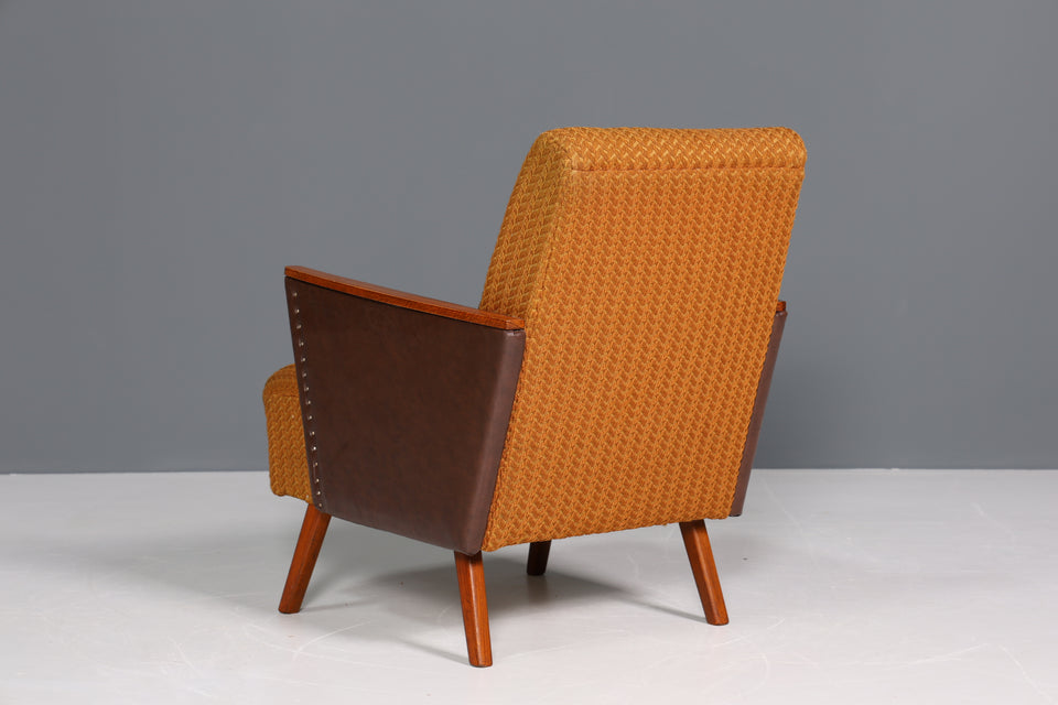 Wunderschöner Mid Century Sessel Retro Cocktail Sessel Orange 1 von 2