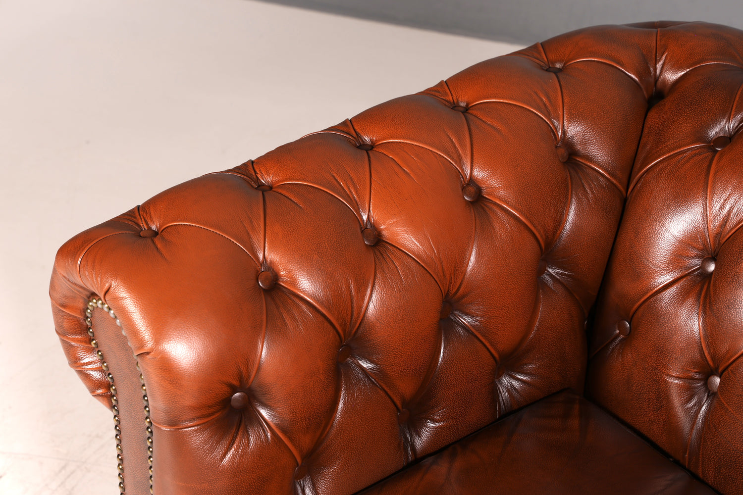 Wunderschöner Original Chesterfield Sessel Englische Leder Armlehnsessel "The Chesterfield Brand" Herrensessel