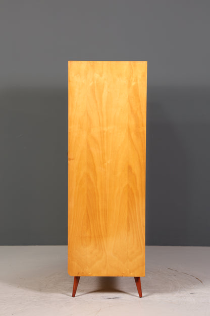 Wunderschöner Mid Century Kleiderschrank Vintage Schrank Retro Wäscheschrank